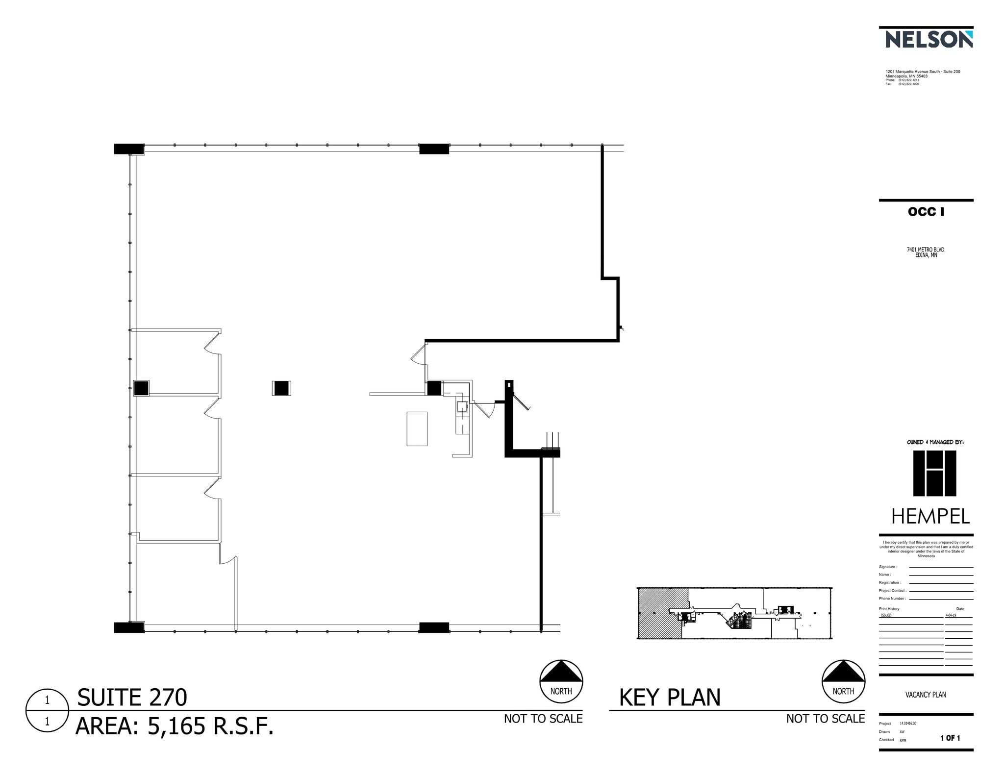 7401 Metro Blvd, Edina, MN for lease Site Plan- Image 1 of 1