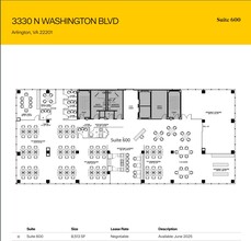 3330 N Washington Blvd, Arlington, VA for lease Floor Plan- Image 1 of 1