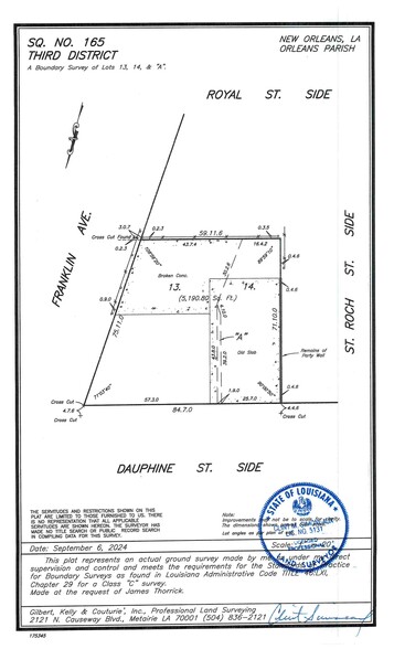 2524 Dauphine, New Orleans, LA for sale - Site Plan - Image 2 of 2