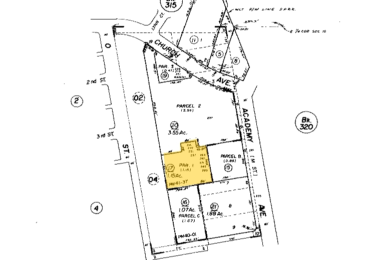 247-293 Academy Ave, Sanger, CA for lease - Plat Map - Image 3 of 6