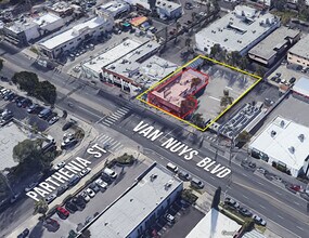 8751 Van Nuys Blvd, Panorama City, CA - Aerial  map view