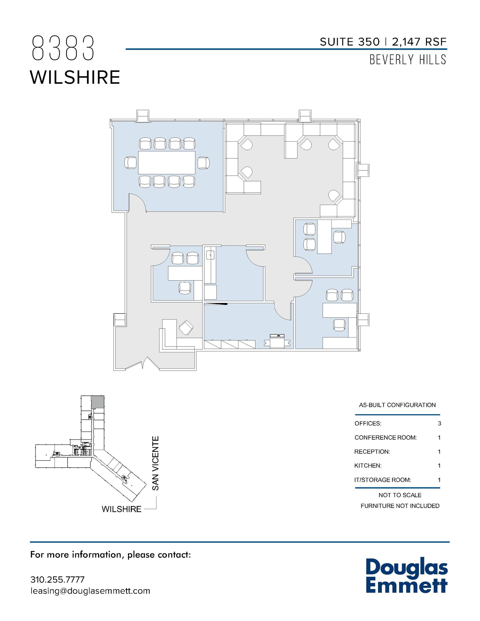 8383 Wilshire Blvd, Beverly Hills, CA à louer Plan d  tage- Image 1 de 1