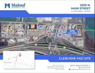 Plus de détails pour 2230 N Main St, Cleburne, TX - Terrain à vendre