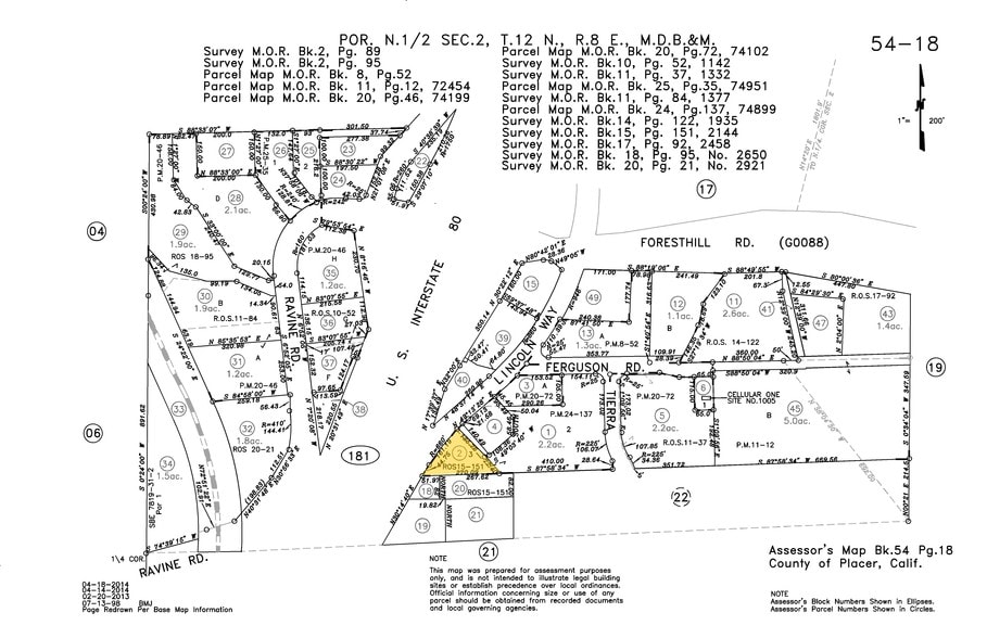 13312 Lincoln Way, Auburn, CA for sale - Plat Map - Image 2 of 11
