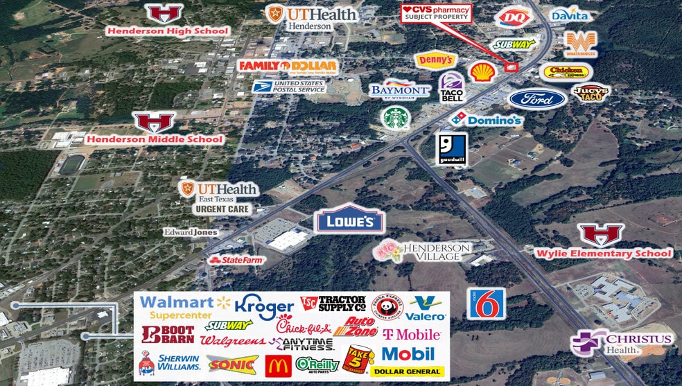 725 E Main St, Henderson, TX à vendre - Photo du bâtiment - Image 2 de 2