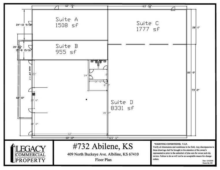 409 N Buckeye Ave, Abilene, KS à louer - Plan de site - Image 2 de 13