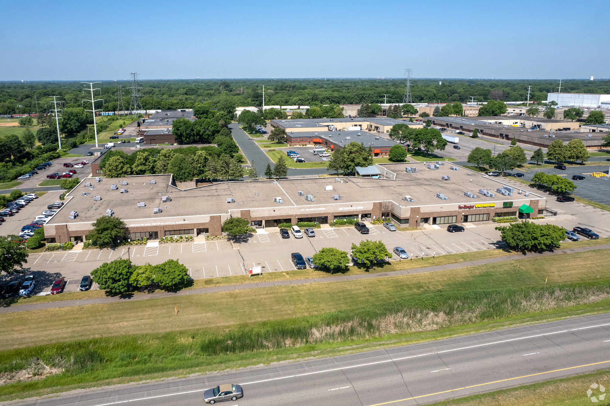 7110-7190 University Ave NE, Fridley, MN for lease Aerial- Image 1 of 5