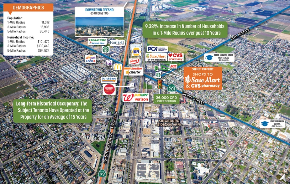 913-919 Sierra St, Kingsburg, CA for sale - Building Photo - Image 3 of 5