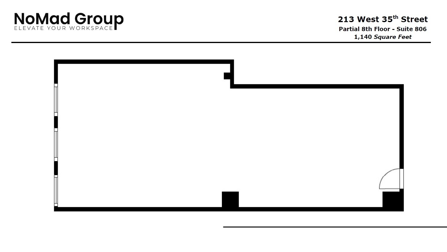 213 W 35th St, New York, NY for lease Floor Plan- Image 1 of 6