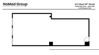 213 W 35th St, New York, NY for lease Floor Plan- Image 1 of 6