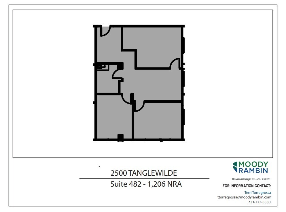 2500 Tanglewilde St, Houston, TX for lease Floor Plan- Image 1 of 1