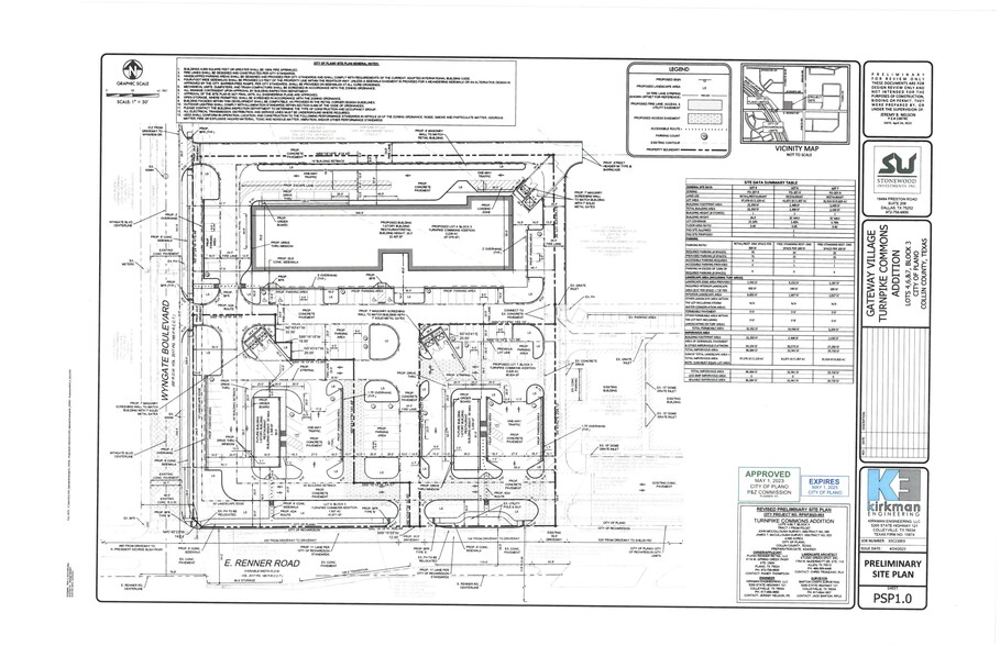 3411 E. Renner Road, Plano, TX à vendre - Plan de site - Image 2 de 2