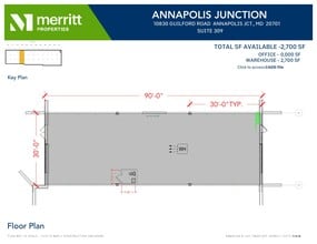 10840 Guilford Rd, Annapolis Junction, MD à louer Plan d’étage- Image 1 de 1