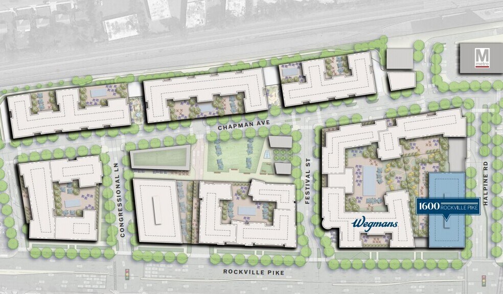 1600 Rockville Pike, Rockville, MD à louer - Plan de site - Image 2 de 6