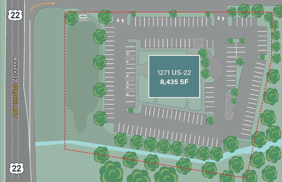 1271 Us Highway 22, Bridgewater, NJ à louer - Plan de site - Image 2 de 7