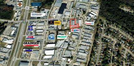 882-886 Plantation Way, Montgomery, AL - Aerial  map view