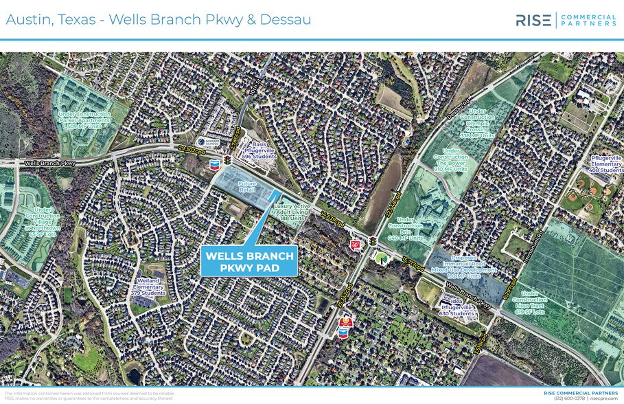 SWC Wells Branch Pkwy, Pflugerville, TX à vendre - Aérien - Image 1 de 3