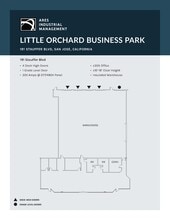 1712-1792 Little Orchard St, San Jose, CA à louer Plan d’étage- Image 1 de 2