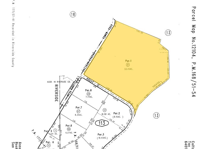 12215 Holly St, Riverside, CA à louer - Plan cadastral - Image 2 de 5