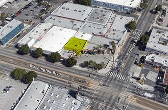 1225 E Washington Blvd, Los Angeles, CA - Aérien  Vue de la carte