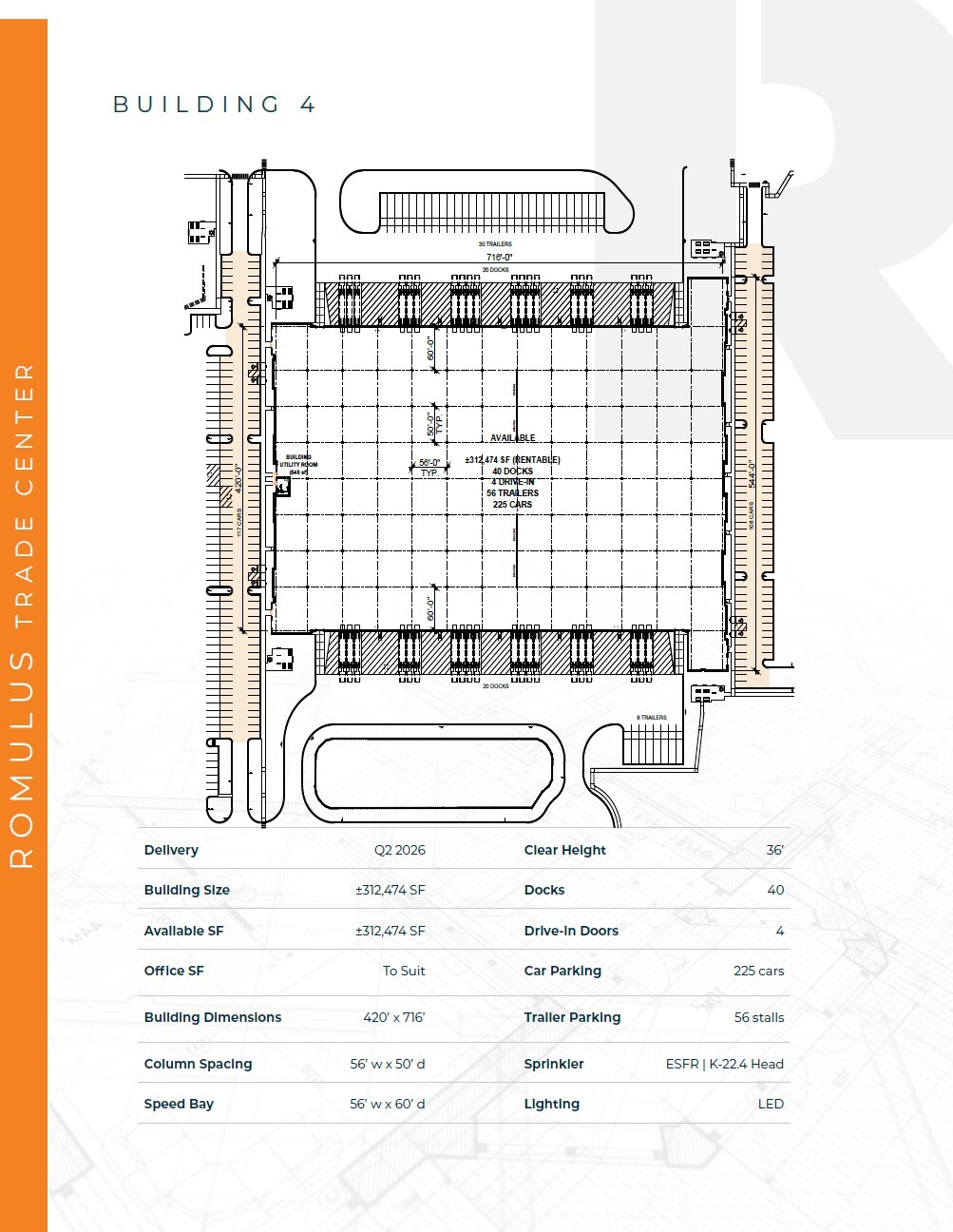 1 Vining Rd, Romulus, MI for lease Floor Plan- Image 1 of 1