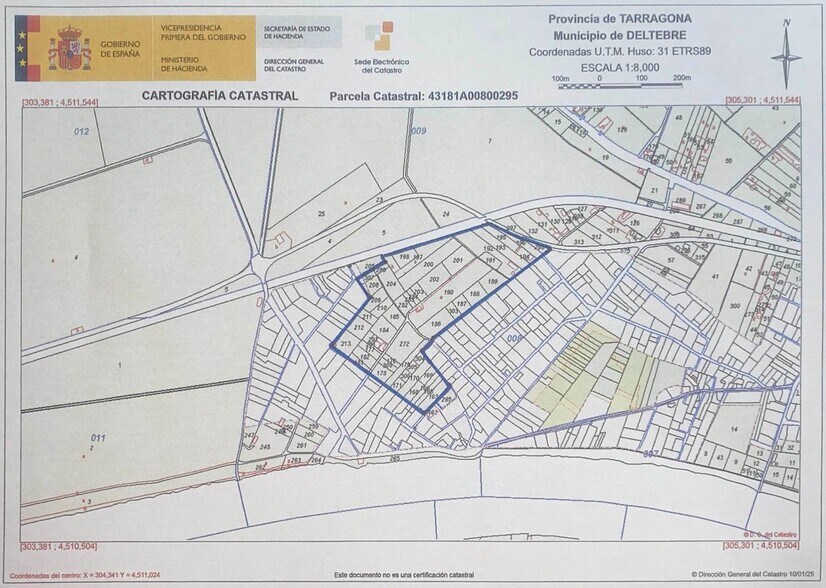 Terrain dans Deltebre, Tarragona à vendre - Plan cadastral - Image 3 de 3