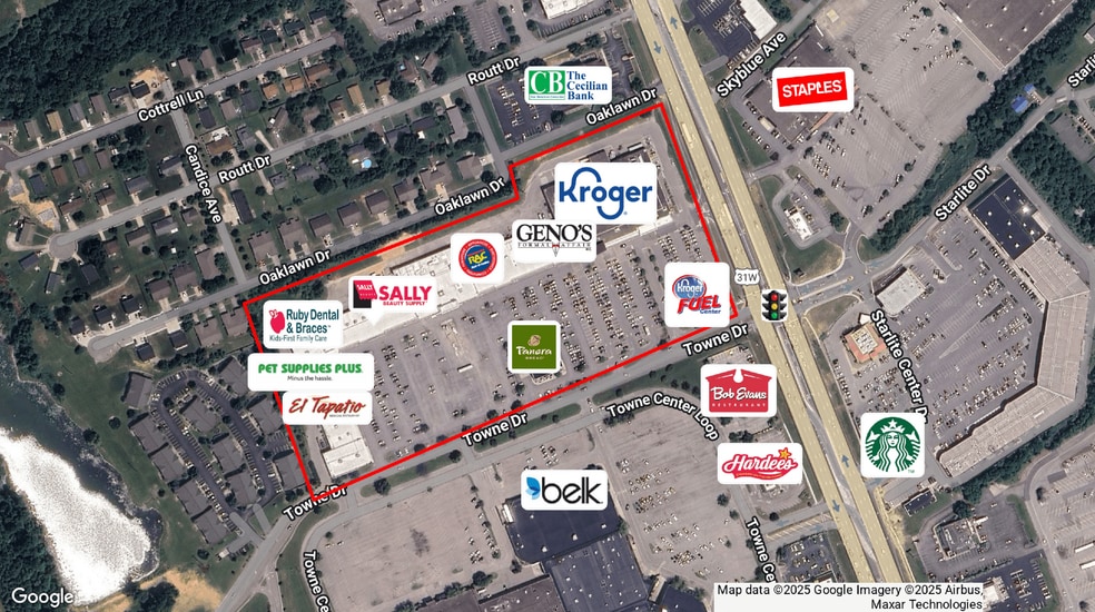 US Highway 31 W, Elizabethtown, KY for lease - Aerial - Image 3 of 6