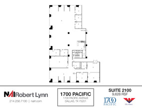 1700 Pacific Ave, Dallas, TX à louer Plan d  tage- Image 1 de 2