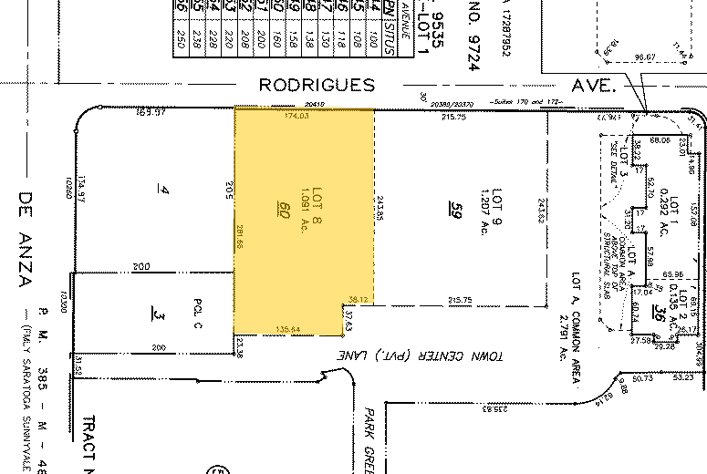 20410 Town Center Ln, Cupertino, CA for lease - Plat Map - Image 2 of 8