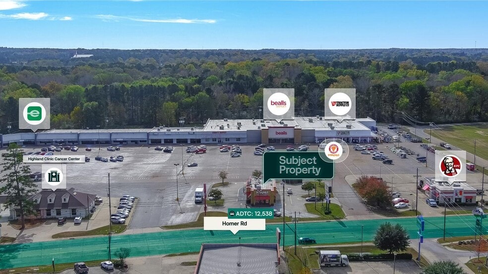 1060 Homer Rd, Minden, LA à vendre - Aérien - Image 3 de 3