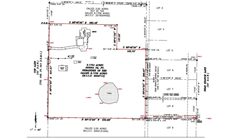 33222 Coe Ln, Magnolia, TX à vendre - Plan cadastral - Image 3 de 3