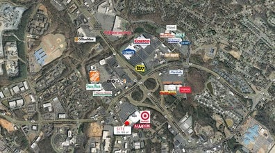 1834-1900 Matthews Township Pky, Matthews, NC - Aerial map view - Image1