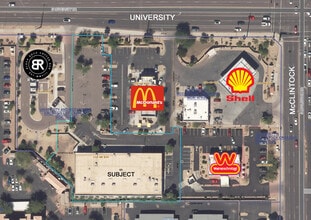 1775 E University Dr, Tempe, AZ - Aerial map view