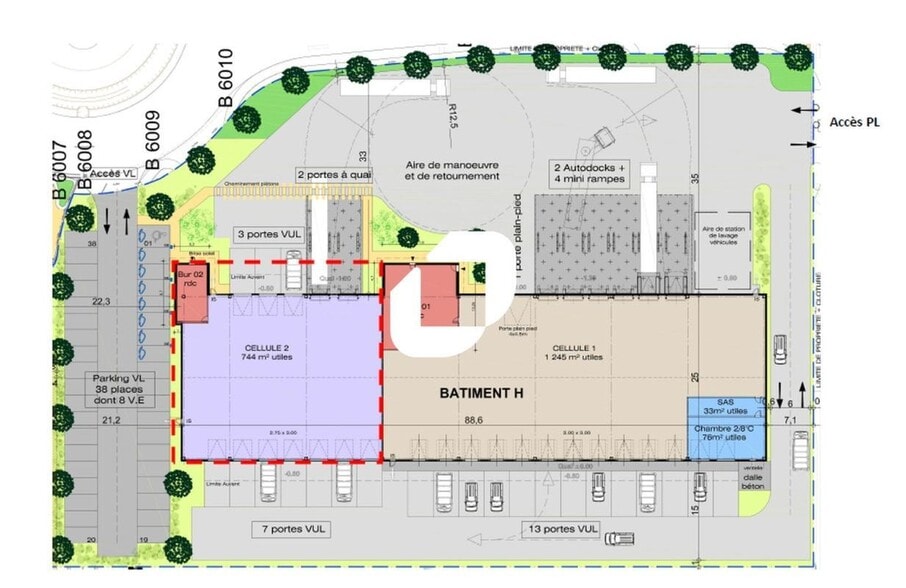 Flex in Les Arcs for lease - Site Plan - Image 3 of 7