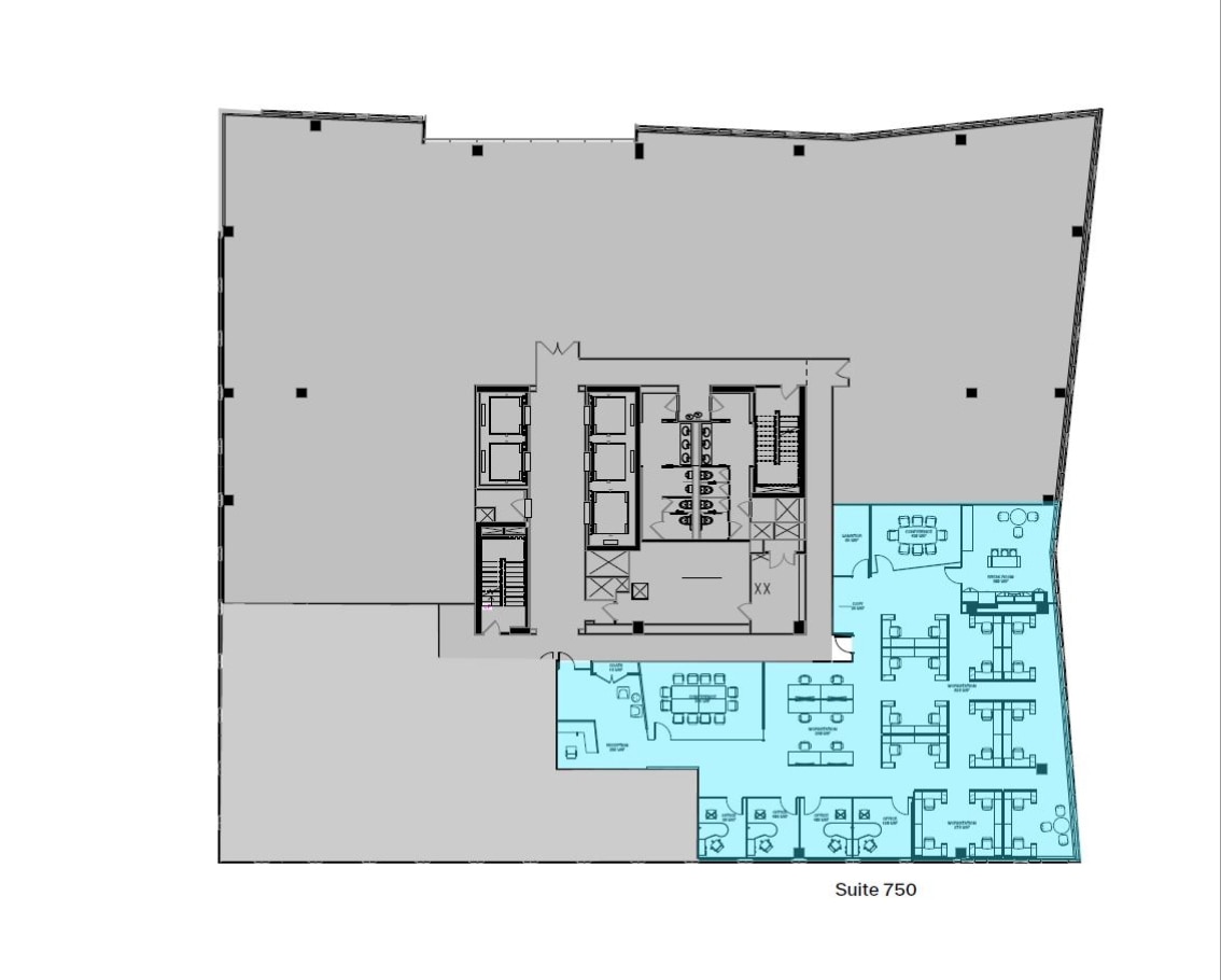 99 M St SE, Washington, DC à louer Plan d’étage- Image 1 de 1