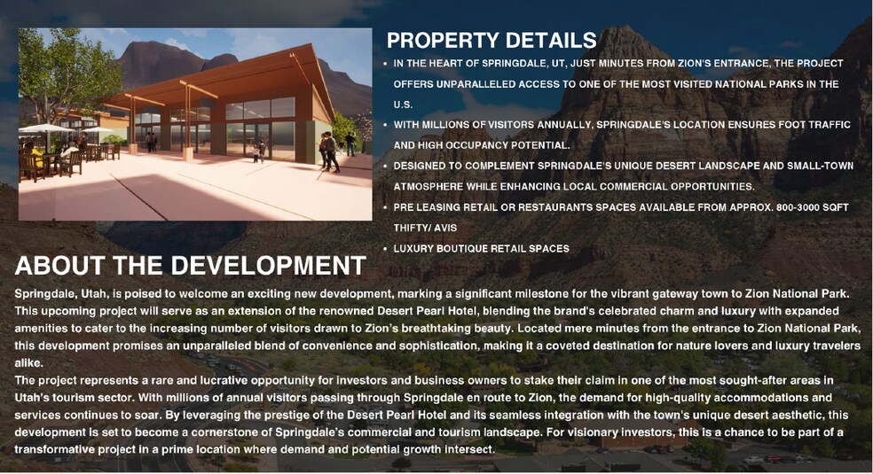 839 Zion Park Blvd, Springdale, UT à louer - Photo du bâtiment - Image 3 de 17