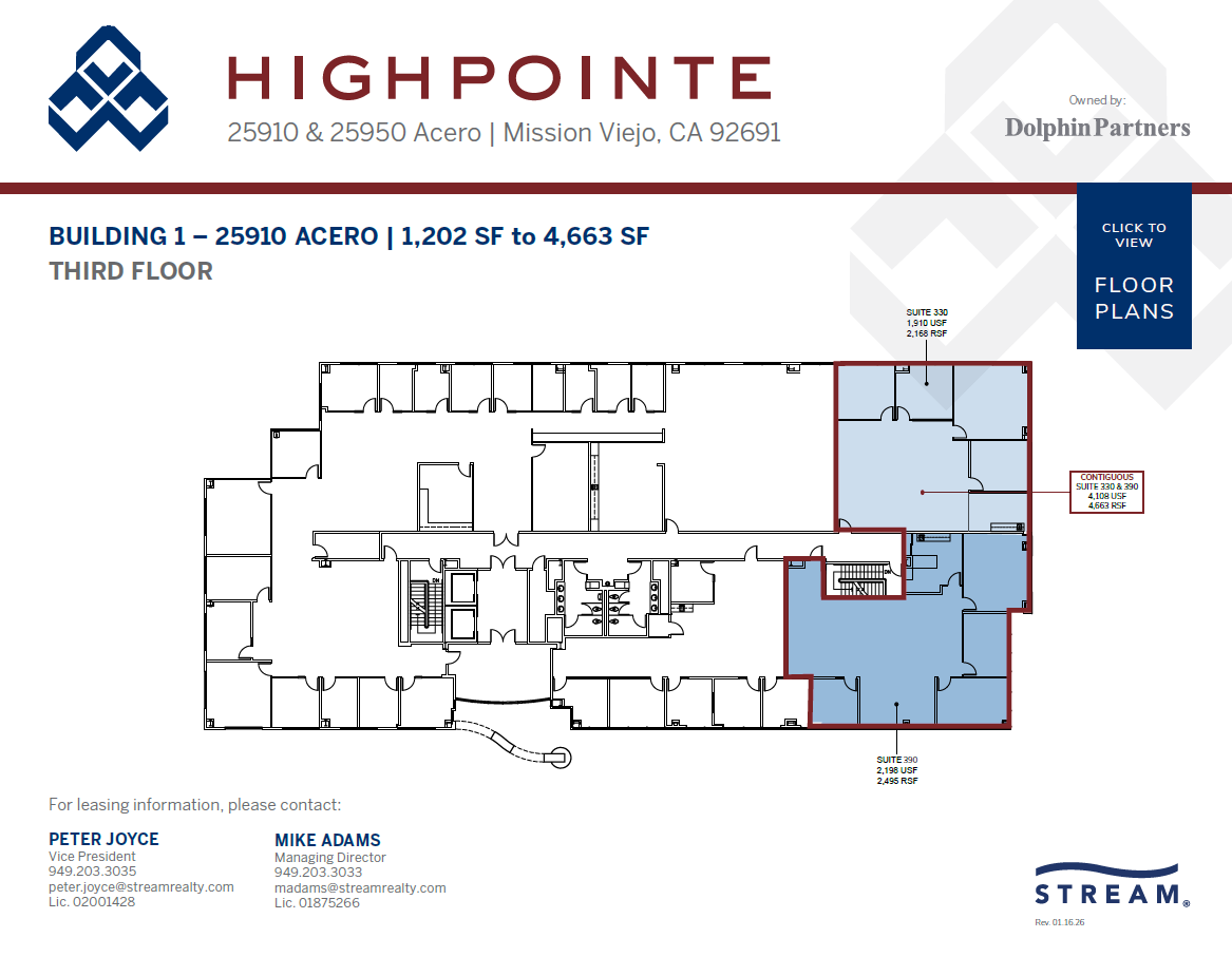 25950 Acero, Mission Viejo, CA à louer Plan d’étage- Image 1 de 1