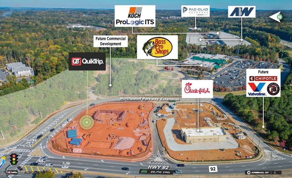 1138 Highway 92, Acworth, GA à vendre - Photo du bâtiment - Image 3 de 7