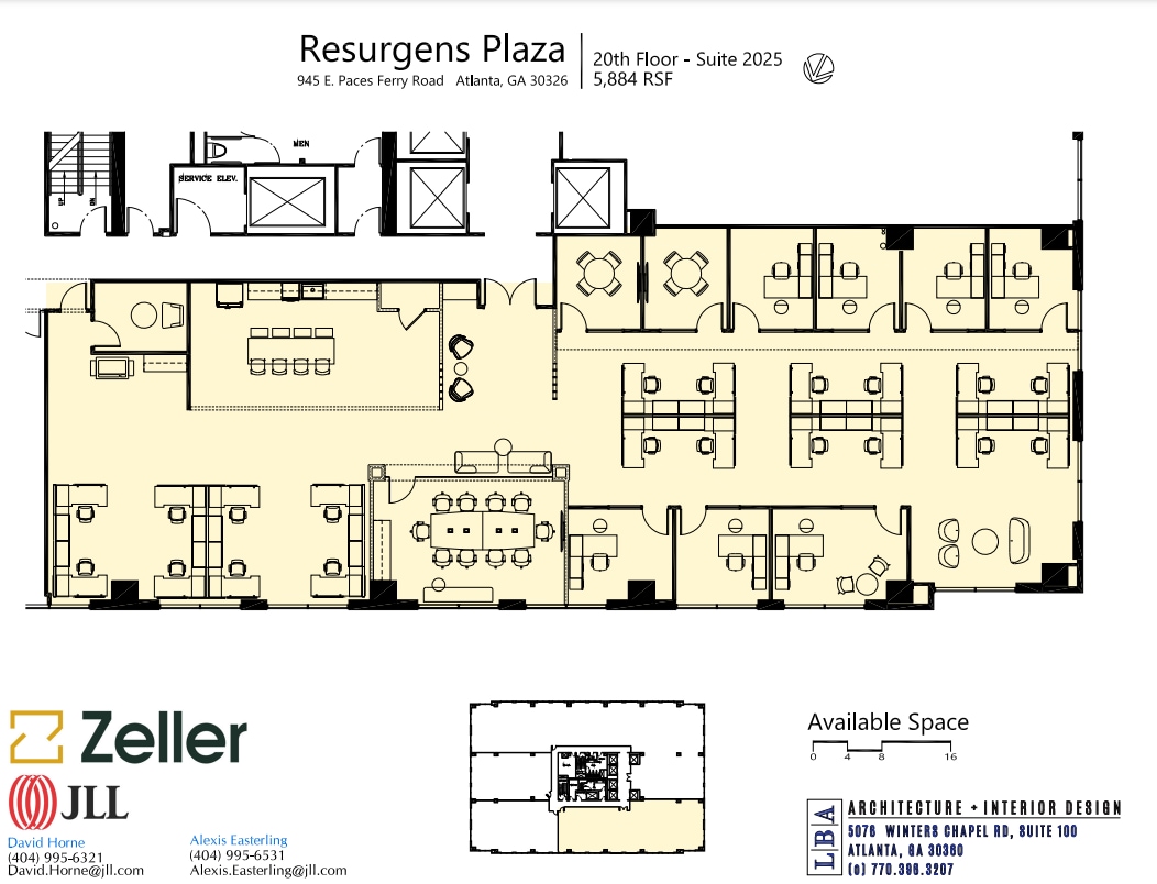 945 E Paces Ferry Rd NE, Atlanta, GA for lease Floor Plan- Image 1 of 1