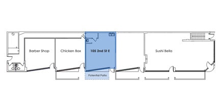 152-111 E Lonsdale Av, North Vancouver, BC for lease Floor Plan- Image 2 of 3