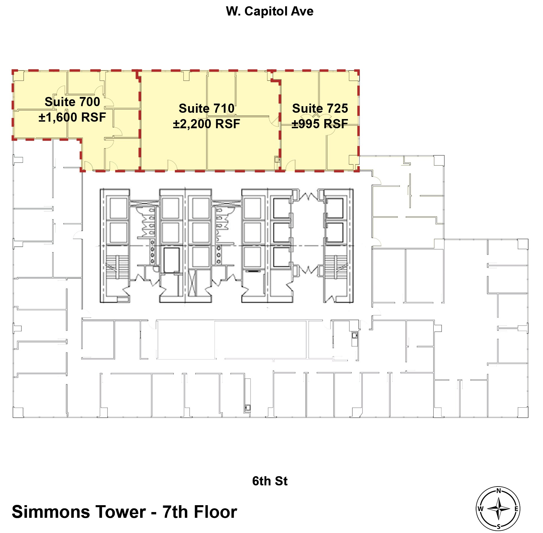425 W Capitol Ave, Little Rock, AR for lease Floor Plan- Image 1 of 4