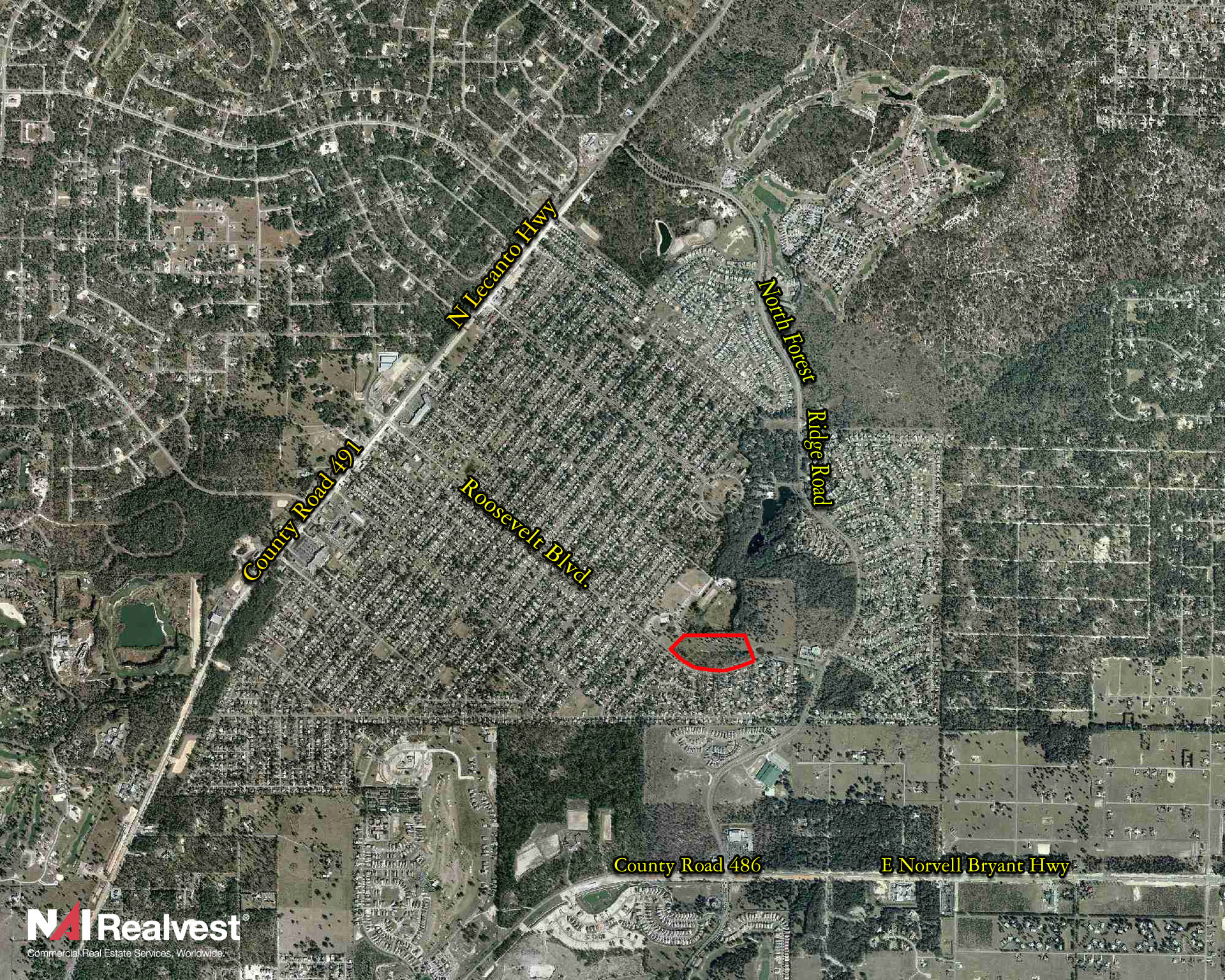 Roosevelt Blvd & N Forest Ridge Blvd, Beverly Hills, FL à vendre Photo du bâtiment- Image 1 de 2