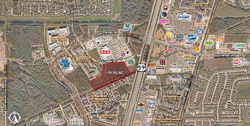 SWQ Northpark & Hwy 59 dr, Kingwood, TX à vendre - Aérien - Image 1 de 2