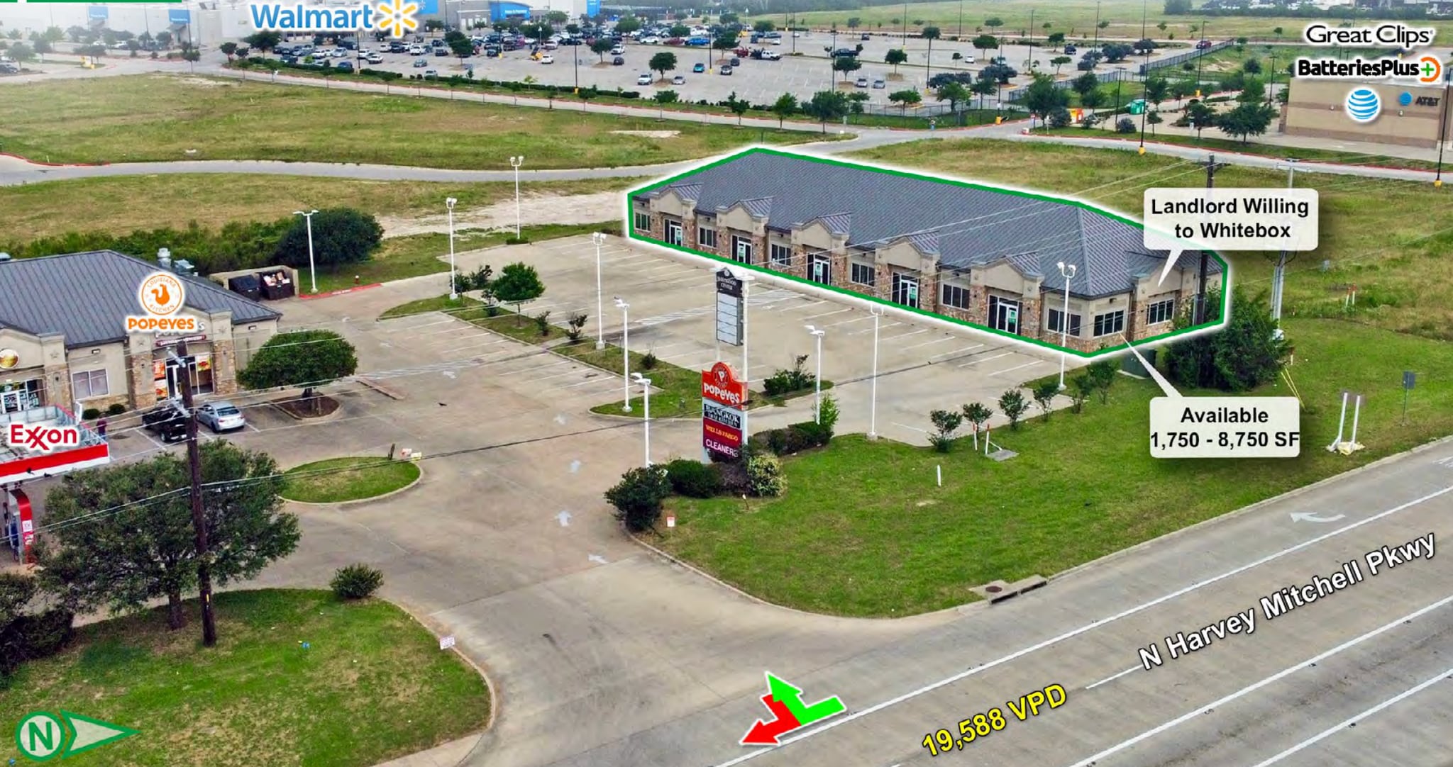 521 N Harvey Mitchell Pky, Bryan, TX for lease Primary Photo- Image 1 of 7