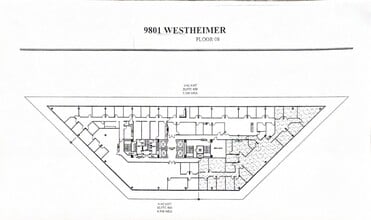 9801 Westheimer Rd, Houston, TX à louer Plan d’étage- Image 1 de 1