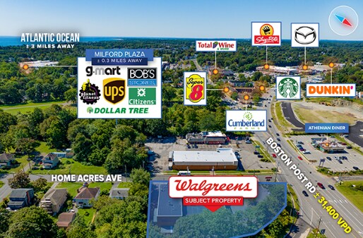 1083 Boston Post Rd, Milford, CT for lease Building Photo- Image 1 of 2