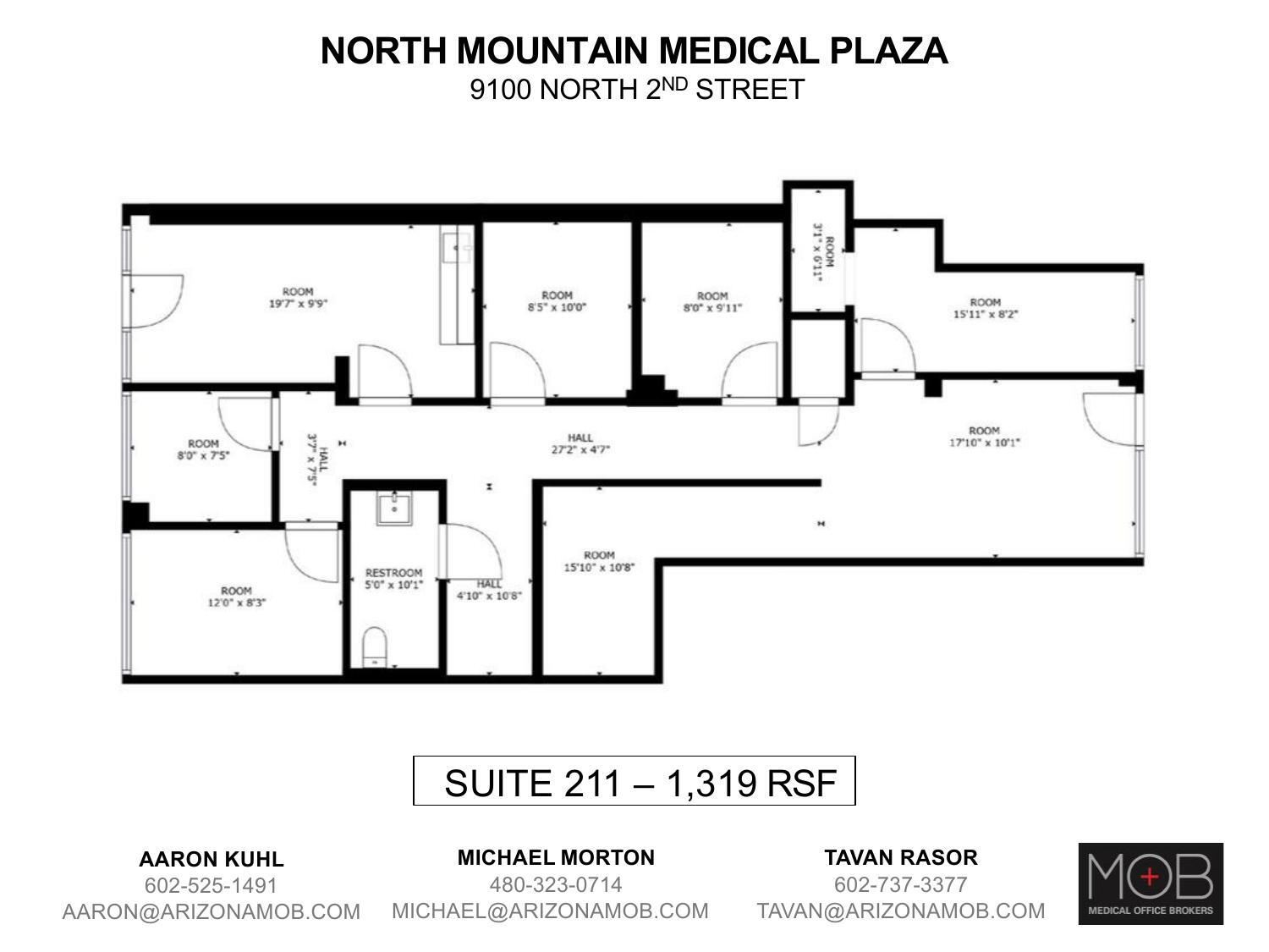 9100 N 2nd St, Phoenix, AZ for lease Floor Plan- Image 1 of 1