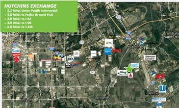 W Wintergreen & Talco Rd, Hutchins, TX - AERIAL map view