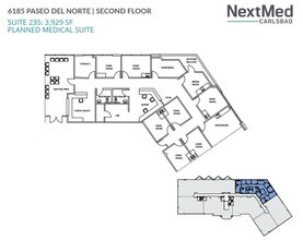 6183 Paseo del Norte, Carlsbad, CA for lease Floor Plan- Image 1 of 1