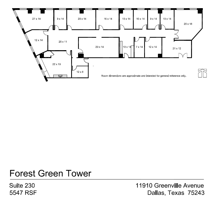 11910 Greenville Ave, Dallas, TX for lease Floor Plan- Image 1 of 1